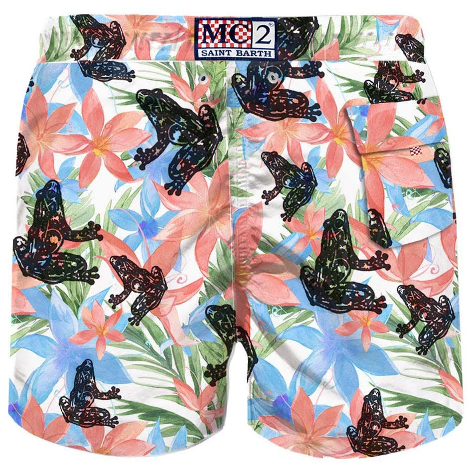 商品Mc2 Saint Barth|MC2 Saint Barth Flocked Frog Mans Swim Shorts,价格¥1125,第2张图片详细描述