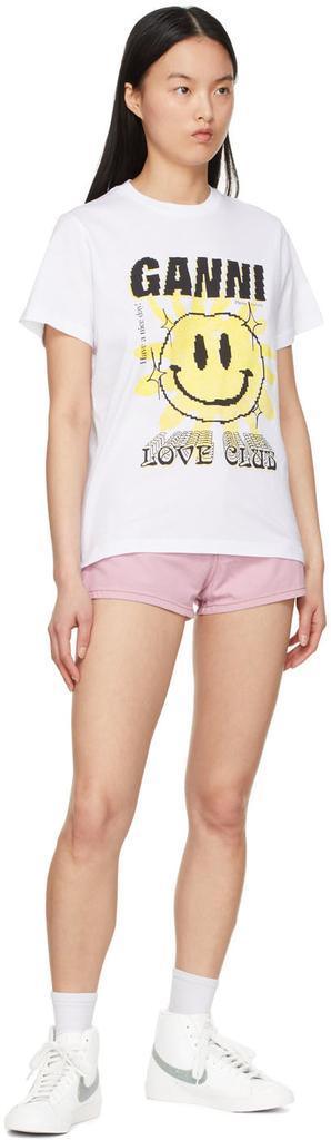商品Ganni|Pink Organic Cotton Shorts,价格¥336,第6张图片详细描述