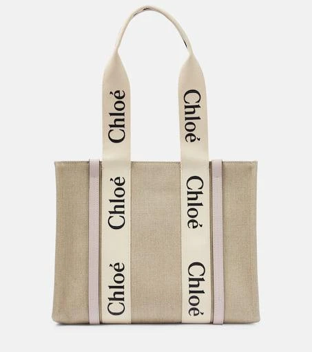 商品Chloé|Woody M号帆布托特包,价格¥10507,第1张图片