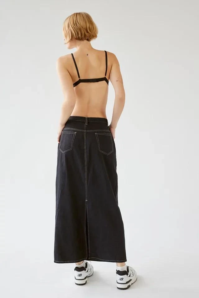 商品Urban Renewal|Urban Renewal Remade Overdyed Denim Maxi Skirt,价格¥113,第2张图片详细描述