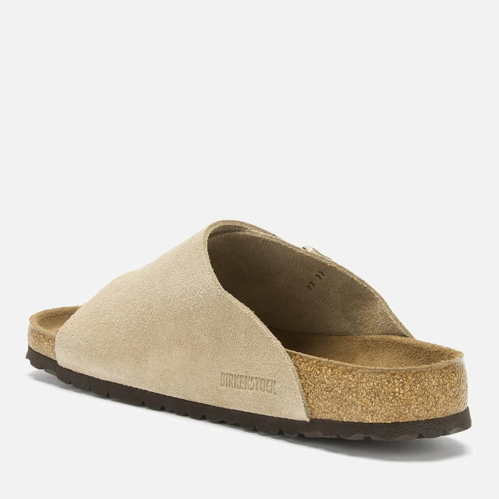 商品Birkenstock|Birkenstock Men's Zurich Sfb Suede Slide Sandals - Taupe,价格¥840,第2张图片详细描述