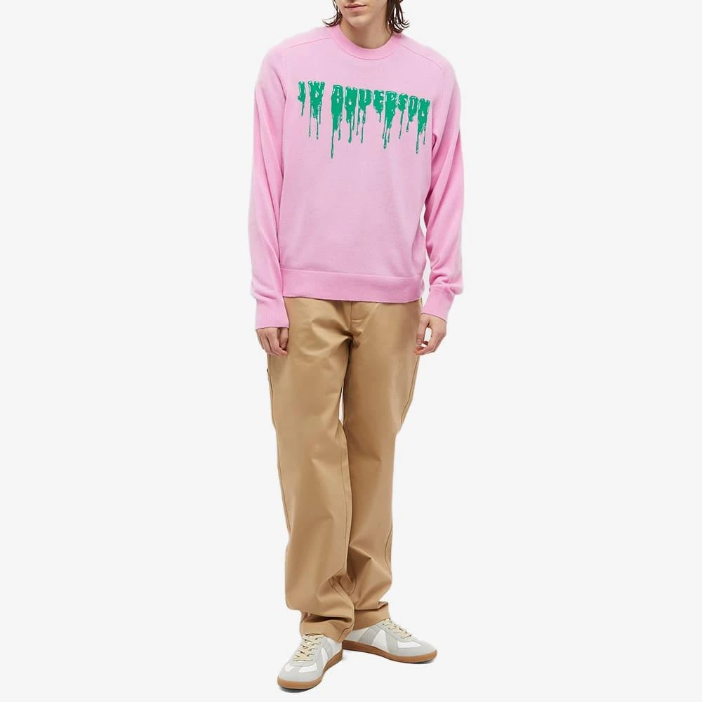 商品JW Anderson|JW Anderson Slime Logo Crewneck Knit,价格¥1399,第4张图片详细描述