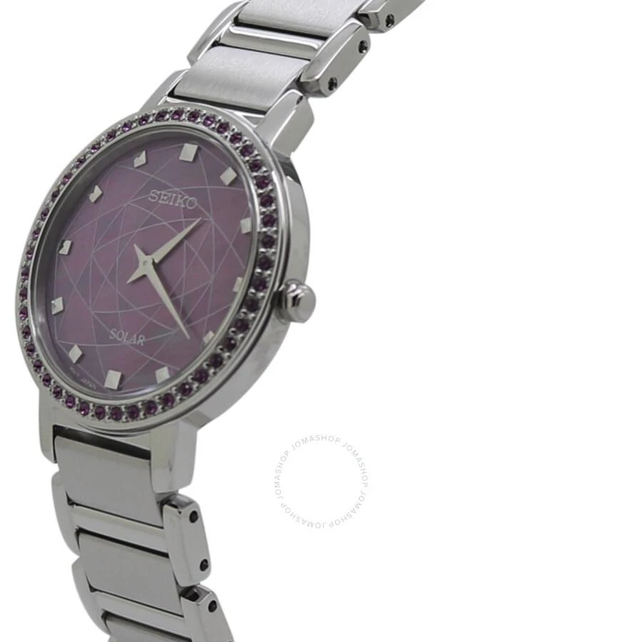 商品Seiko|Discover More Crystal Pink Dial Ladies Watch SUP453P1,价格¥1109,第2张图片详细描述