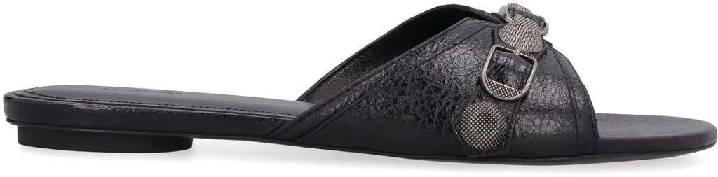 商品Balenciaga|Cagole Leather Slides,价格¥3403,第2张图片详细描述