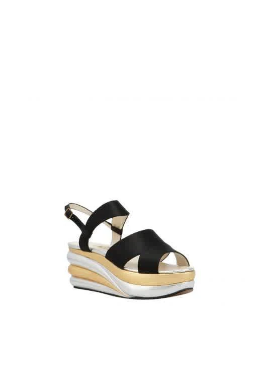 商品Salvatore Ferragamo|Ladies Creations Balance Wedges Sandals,价格¥3226,第2张图片详细描述