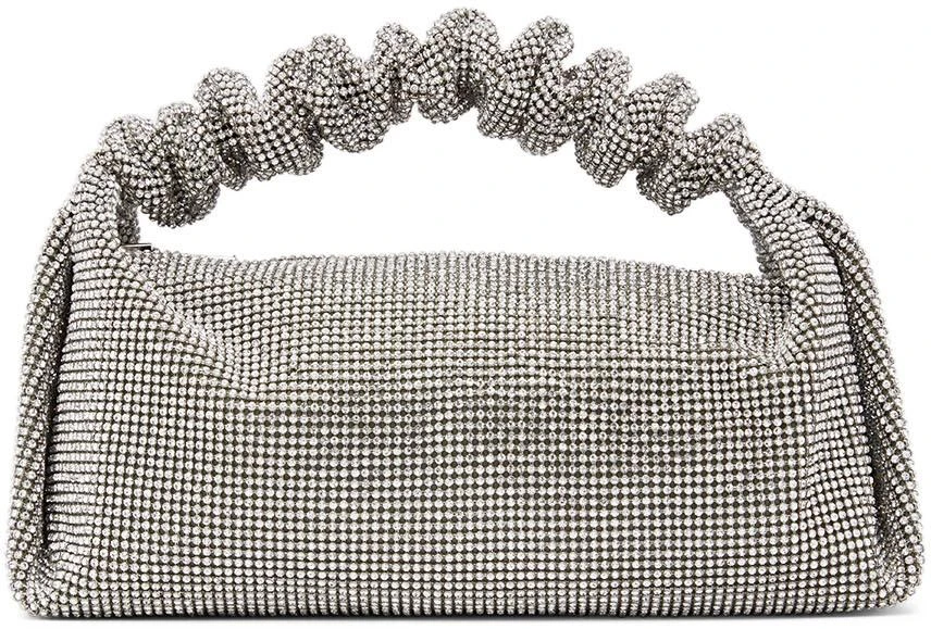 商品Alexander Wang|Silver Mini Scrunchie Top Handle Bag,价格¥8265,第1张图片