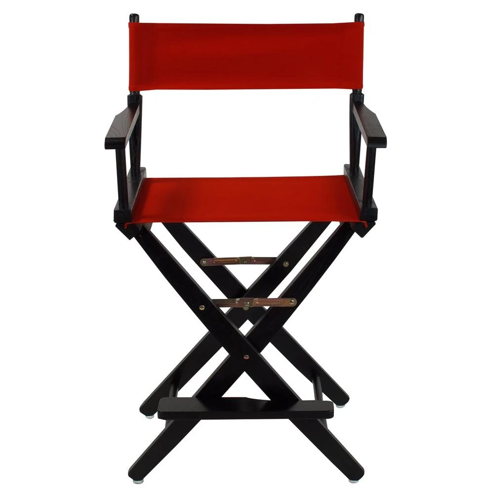 商品American Trails|Extra-Wide Premium 24"  Directors Chair Black Frame W/Red Color Cover,价格¥1071,第1张图片