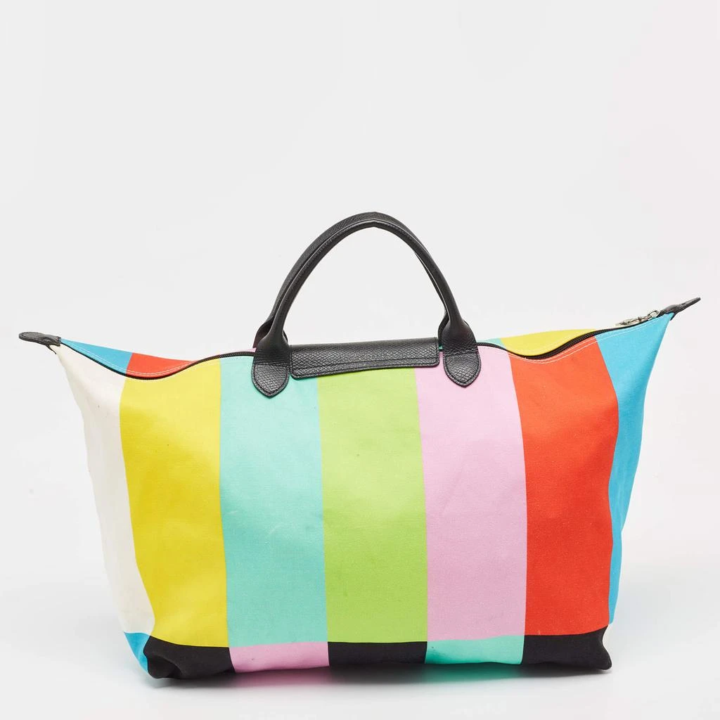 商品[二手商品] Longchamp|Longchamp x Jeremy Scott Multicolor Striped Fabric Le Pliage Travel Tote,价格¥1739,第4张图片详细描述