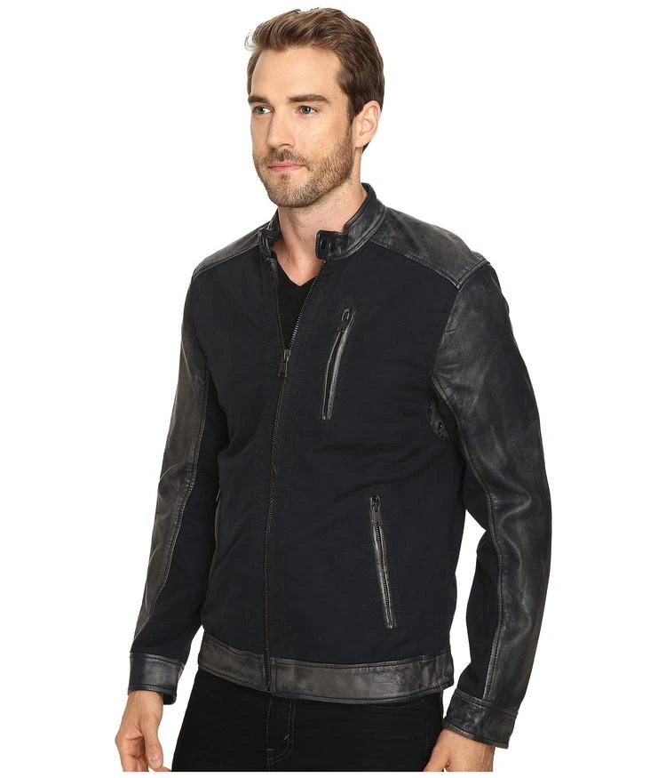 商品Lucky Brand|Cotton Leather Jacket,价格¥749,第2张图片详细描述