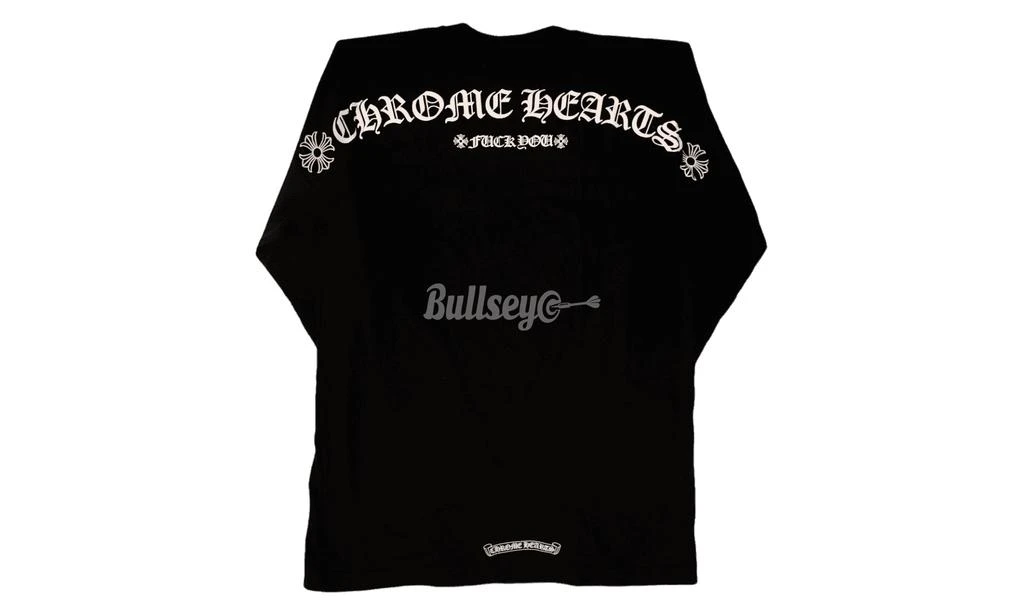 商品Chrome Hearts|Chrome Hearts Shoulder Logo Fuck You Black Longsleeve,价格¥3914,第2张图片详细描述