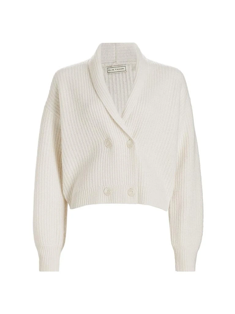 商品Tahari|Double-Breasted Cashmere Cardigan,价格¥1112,第1张图片