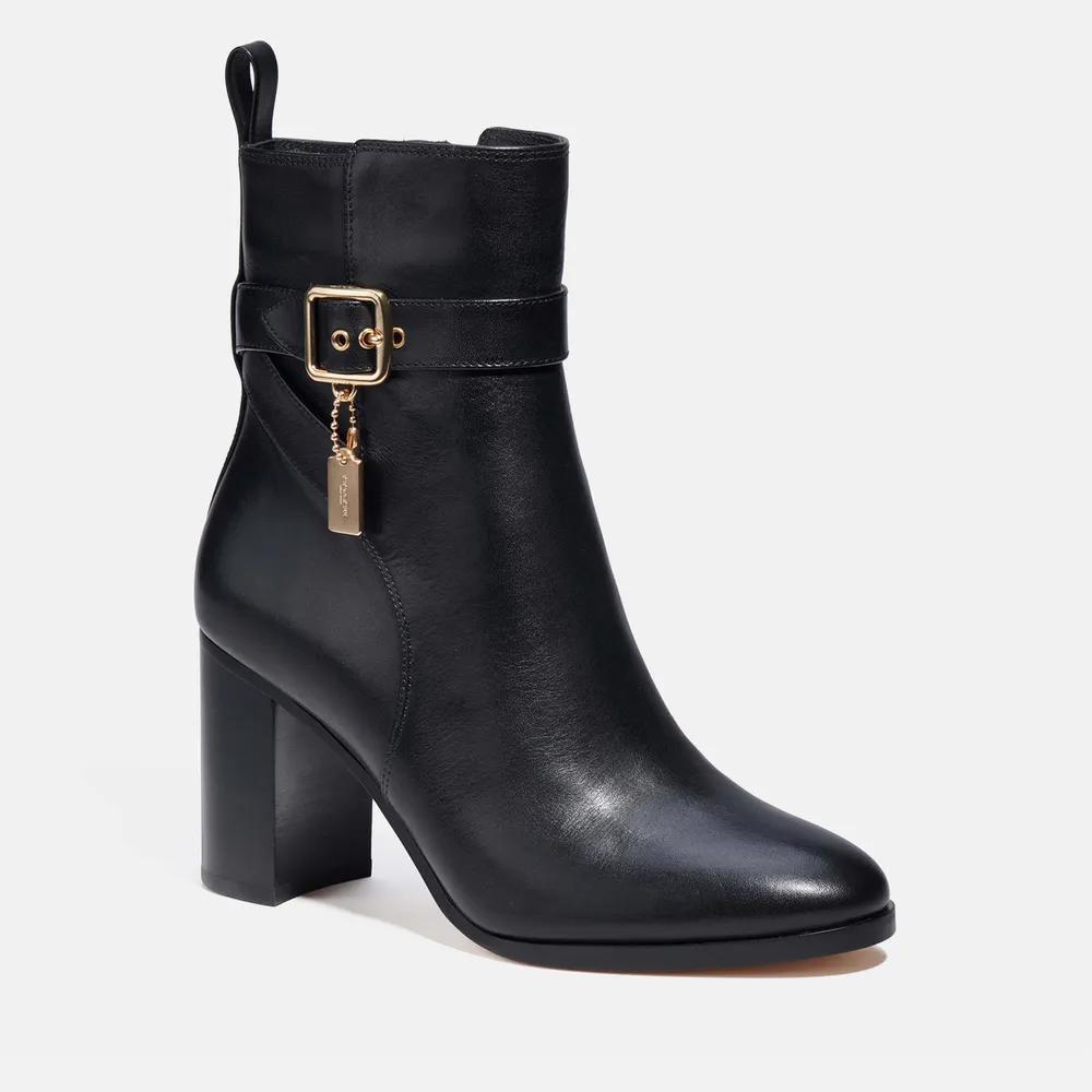 商品Coach|Coach Olivia Leather Heeled Boots,价格¥2590,第4张图片详细描述