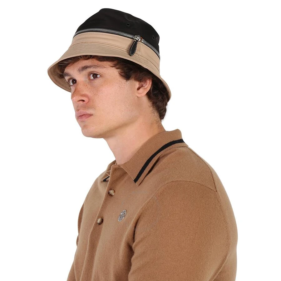 商品Burberry|Men's Soft Fawn Wide Brim Bucket Hat,价格¥1726,第3张图片详细描述