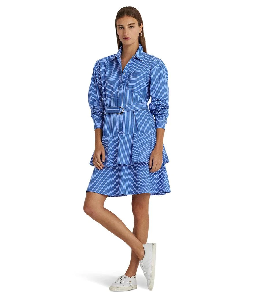 商品Ralph Lauren|Striped Broadcloth Tiered Shirtdress,价格¥738,第4张图片详细描述