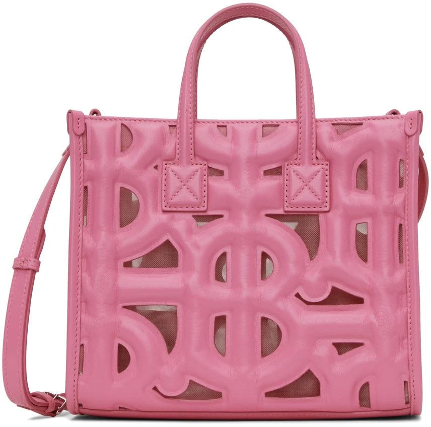 商品Burberry|粉色迷你 Freya 托特包,价格¥23961,第1张图片