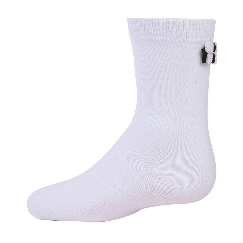 商品Memoi|Girl's Black Tie Affair Cotton Blend Crew Socks,价格¥86,第1张图片