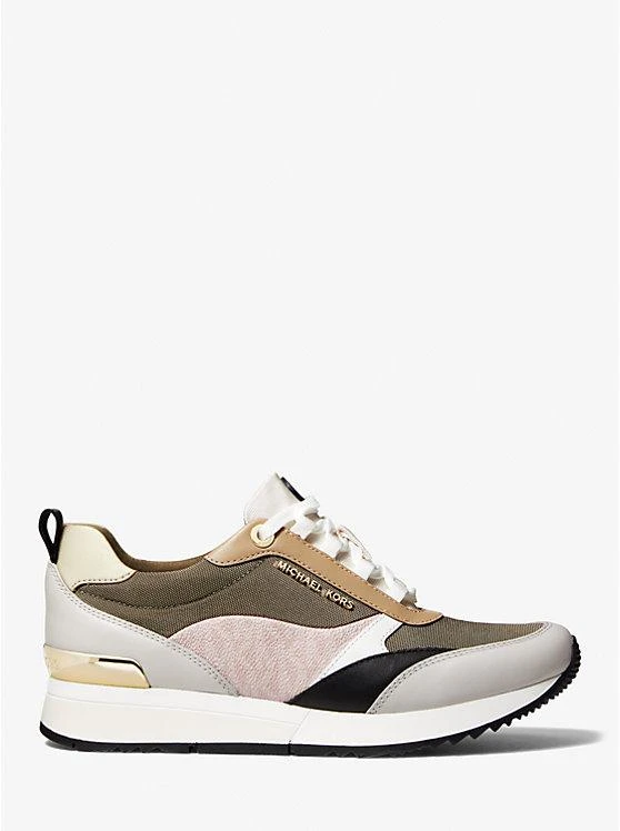 商品Michael Kors|Allie Stride Mixed-Media Trainer,价格¥447,第2张图片详细描述