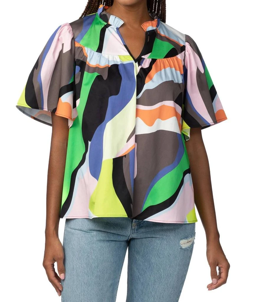 商品Crosby By Mollie Burch|Mattie Top In Dopamine,价格¥851,第1张图片