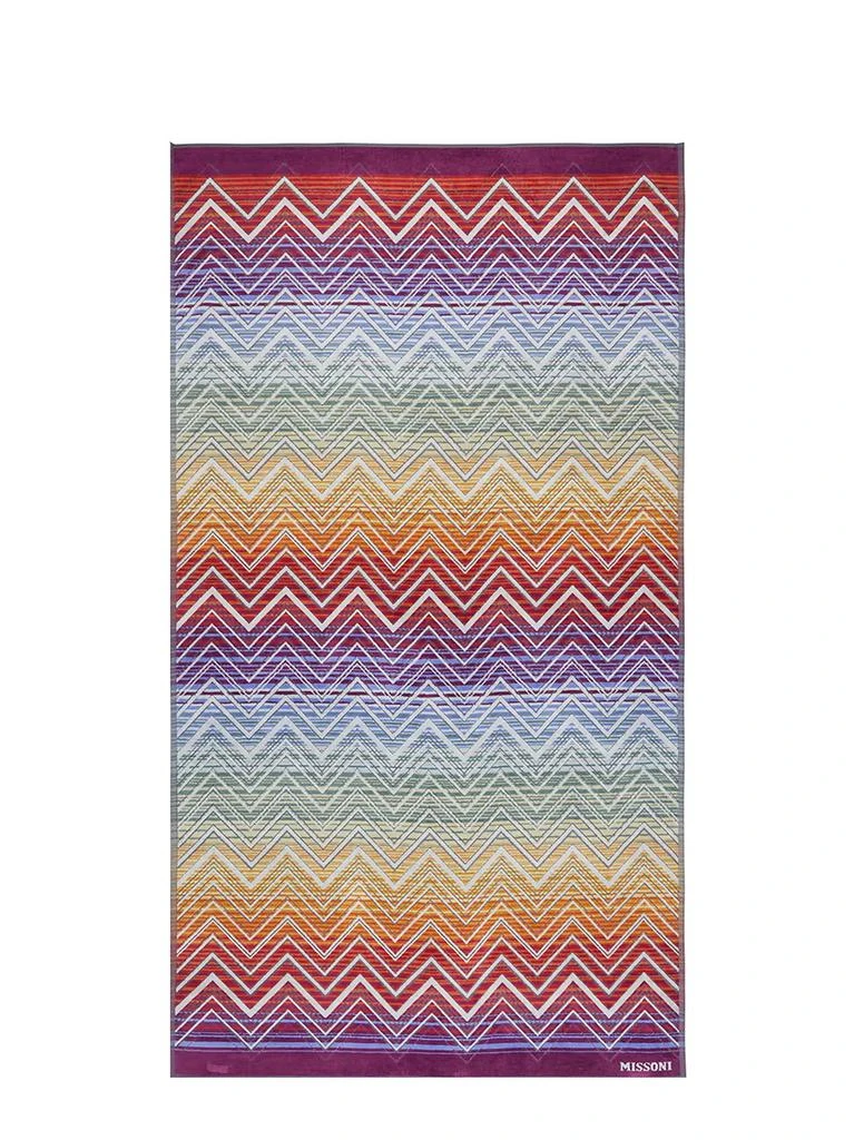 商品Missoni|Missoni Home Geometric-Pattern Stripe-Detailed Bath Towel,价格¥1030,第1张图片