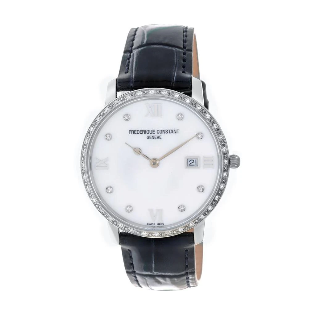 商品Frederique Constant|Frederique Constant Slimline Diamond Quartz Women's Watch FC-220MPWD3SD6,价格¥10808,第1张图片