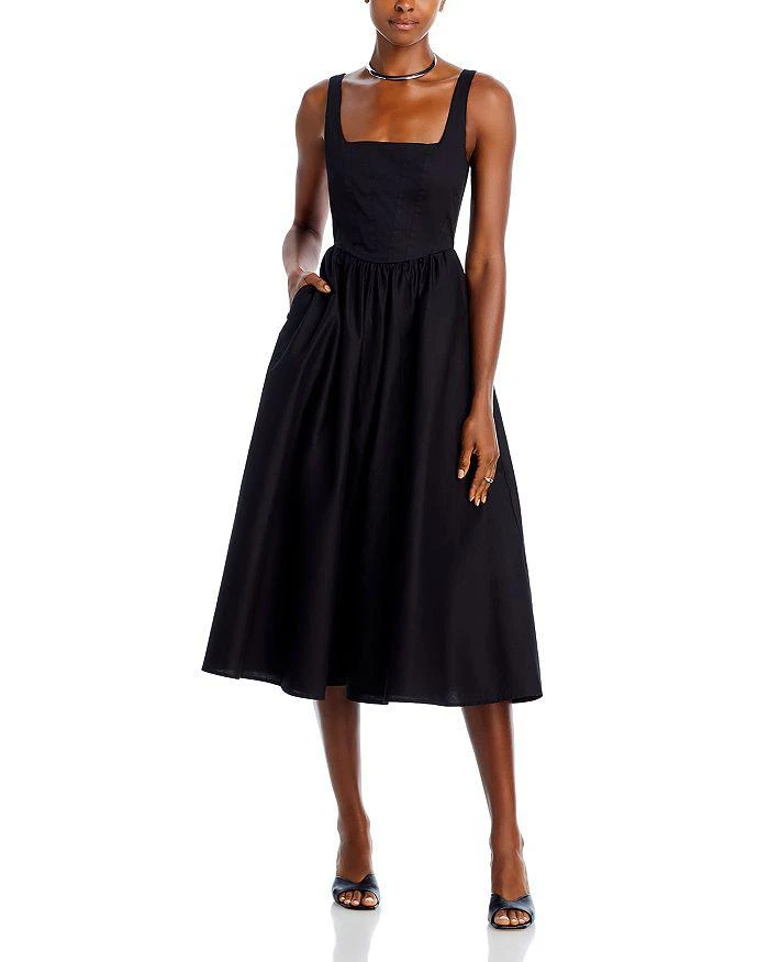 商品Wayf|Desi Bustier Midi Dress,价格¥945,第1张图片详细描述