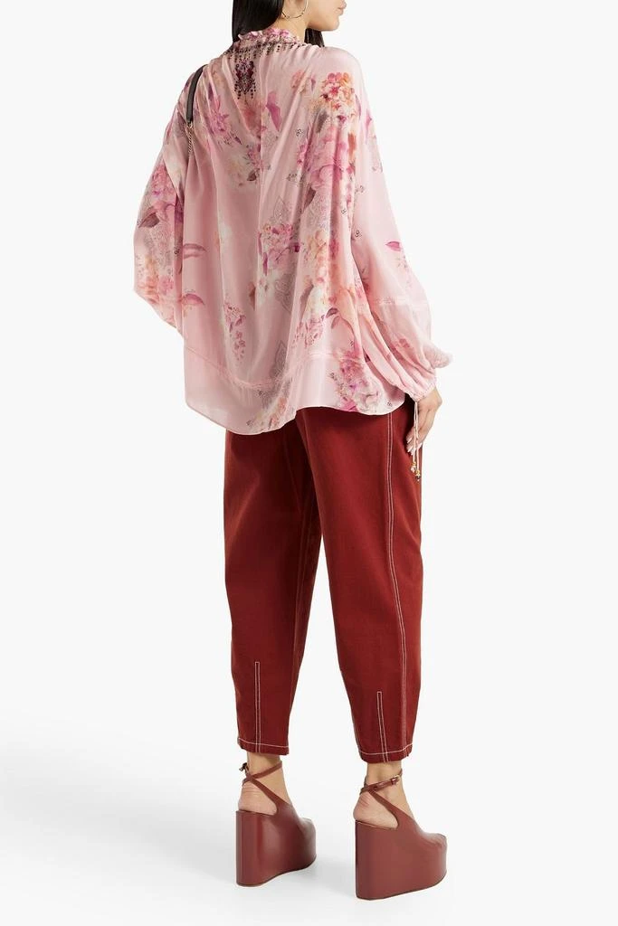 商品Camilla|Crystal-embellished printed silk crepe de chine blouse,价格¥2474,第3张图片详细描述