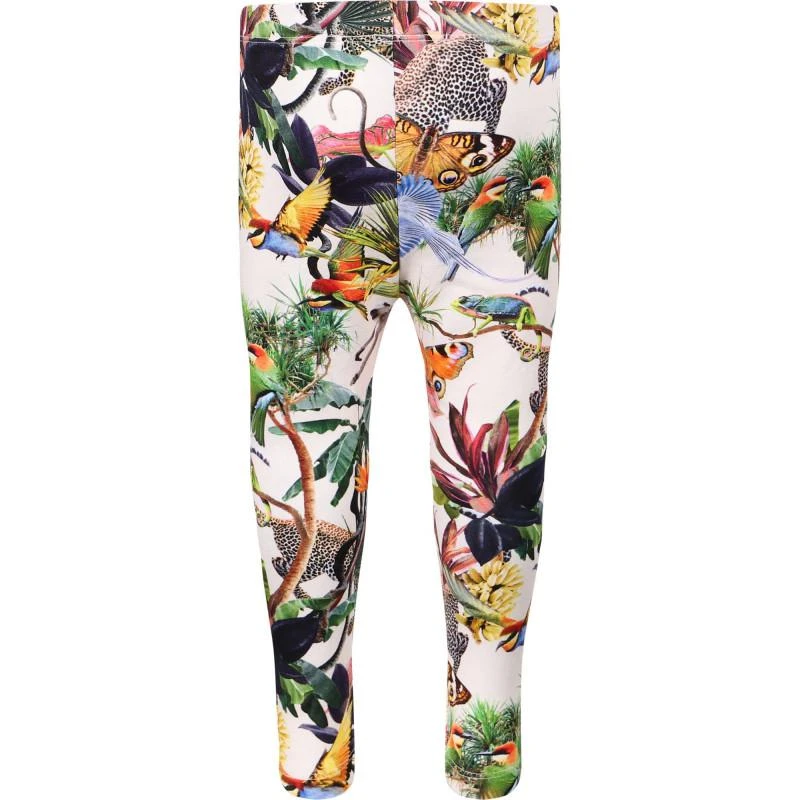 商品MOLO|Imaginary jungle organic leggings in off white,价格¥318,第2张图片详细描述