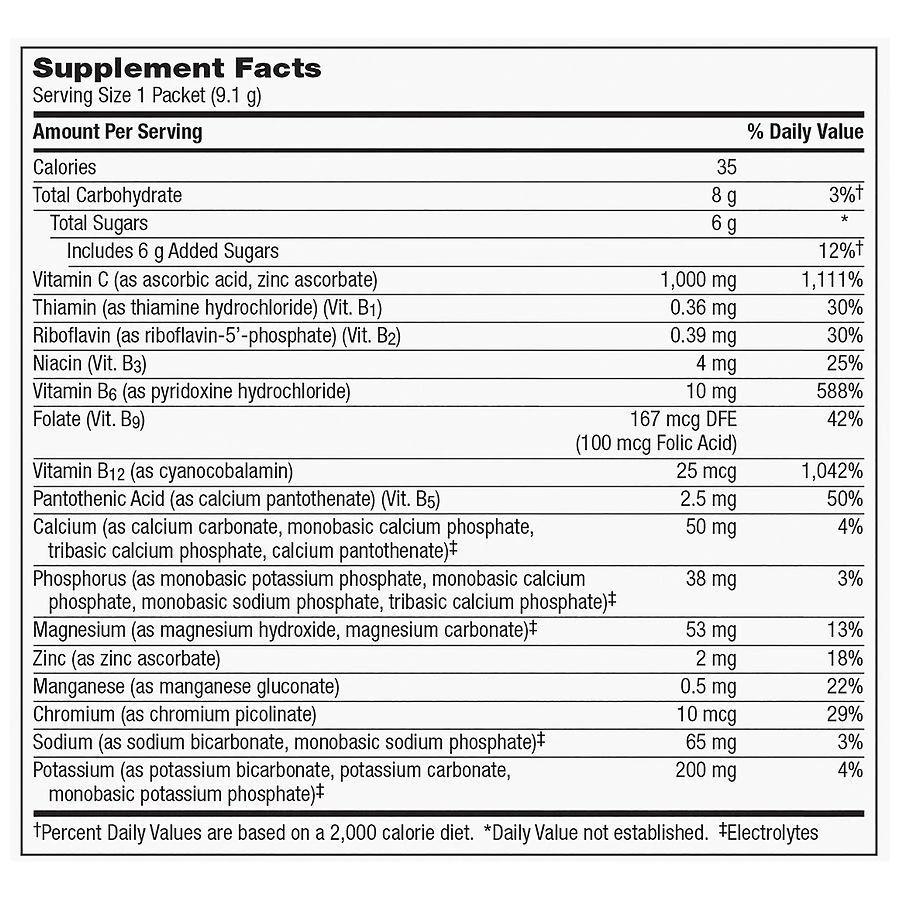 商品Emergen-C|Vitamin C Powder Super Orange,价格¥12,第3张图片详细描述