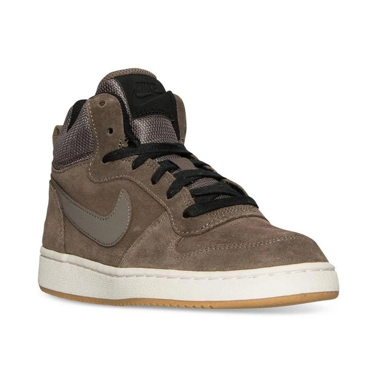 商品NIKE|男童Boys' Court Borough Mid Premium Casual Sneakers from Finish Line,价格¥167,第1张图片