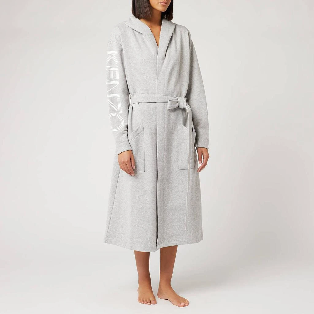 商品Kenzo|KENZO KLogo Bathrobe - Light Grey,价格¥824,第1张图片