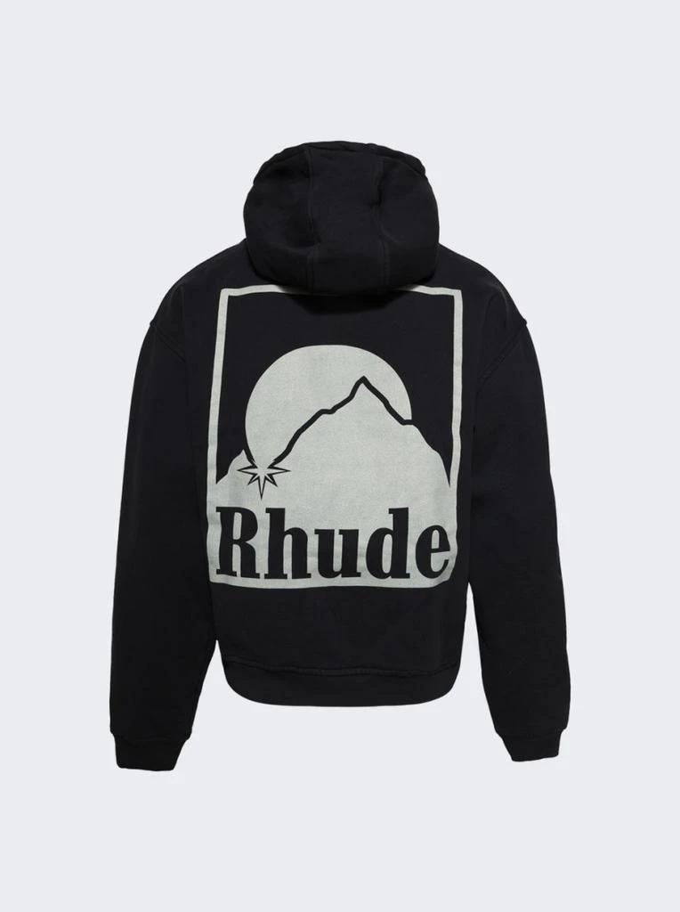 商品Rhude|Moonlight Badge Hoodie Vintage Black,价格¥4103,第2张图片详细描述