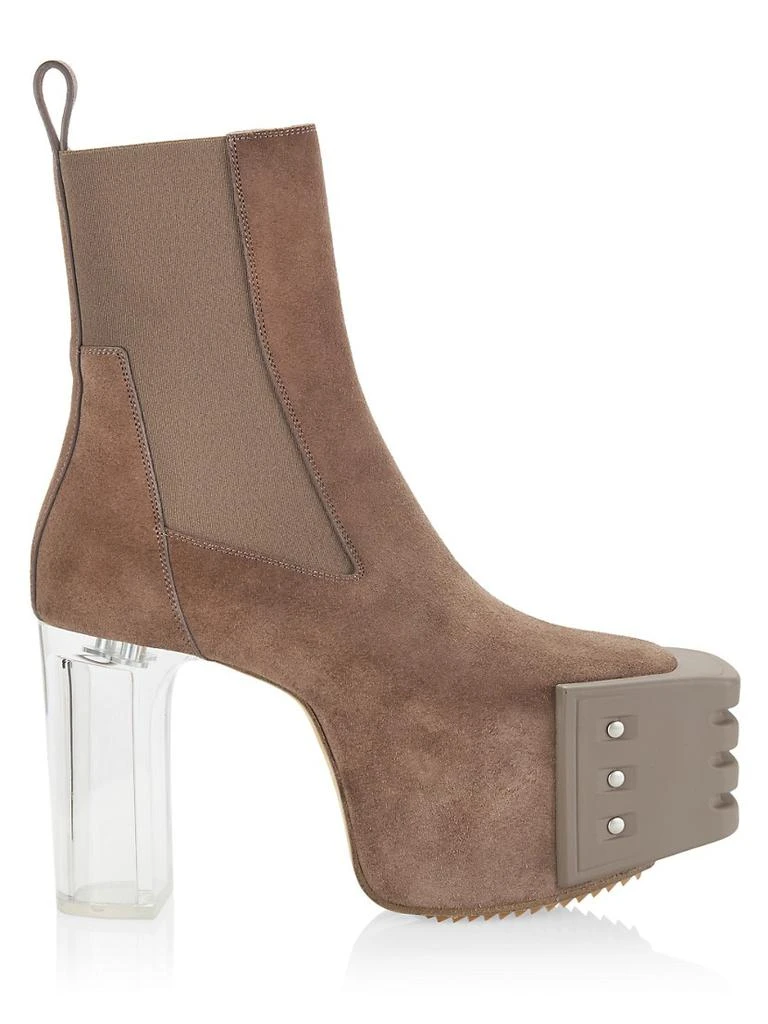 商品Rick Owens|Suede Kiss Platform Boots,价格¥7922,第1张图片