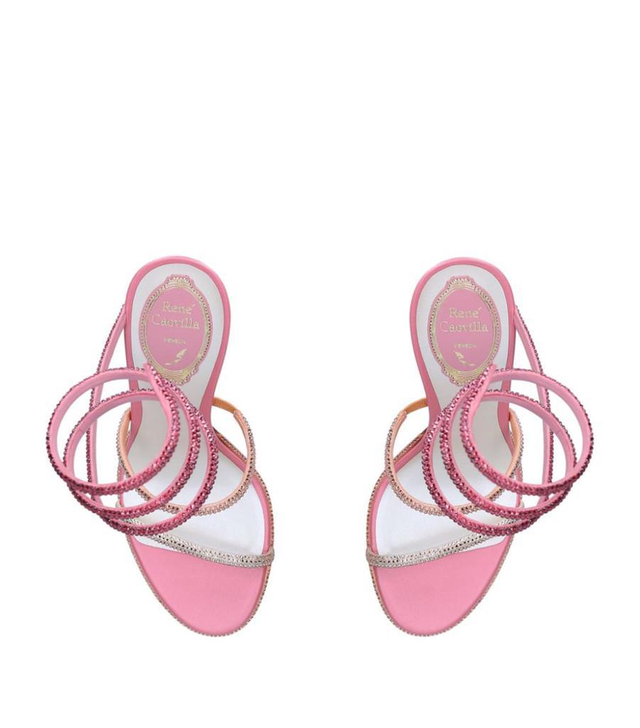 商品Rene Caovilla|Leather Cleo Sandals 105,价格¥8458,第6张图片详细描述