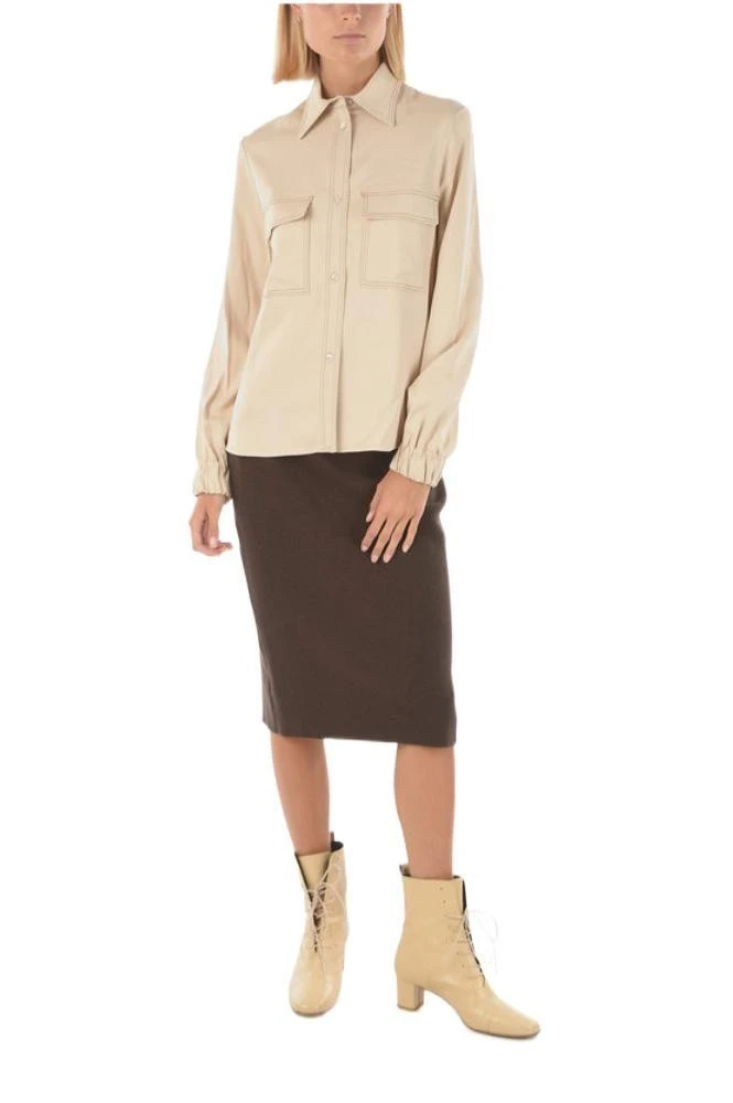 商品AGNONA|Agnona women's beige other materials shirt,价格¥3288,第4张图片详细描述