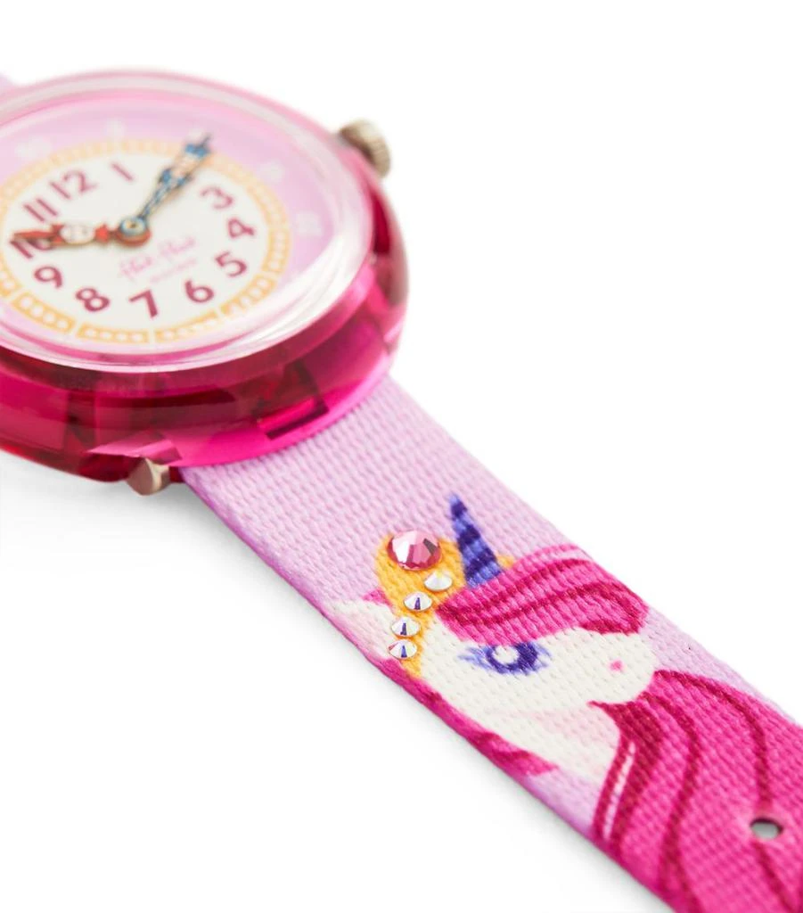 商品Flik Flak|Dreaming Unicorn Quartz Watch 31.85mm,价格¥478,第3张图片详细描述