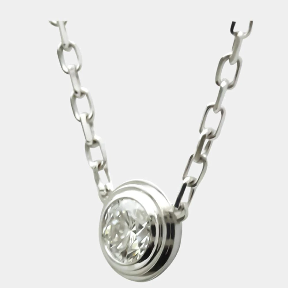 商品[二手商品] Cartier|Cartier Diamants Legers De Cartier 18K White Gold Diamond Necklace,价格¥13208,第3张图片详细描述