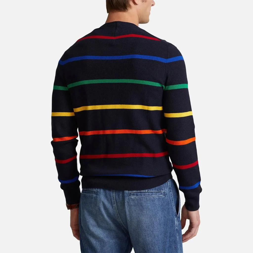 商品Ralph Lauren|Polo Ralph Lauren Men's Pima Cotton Jumper - Navy Heather Multi Stripe,价格¥731,第2张图片详细描述