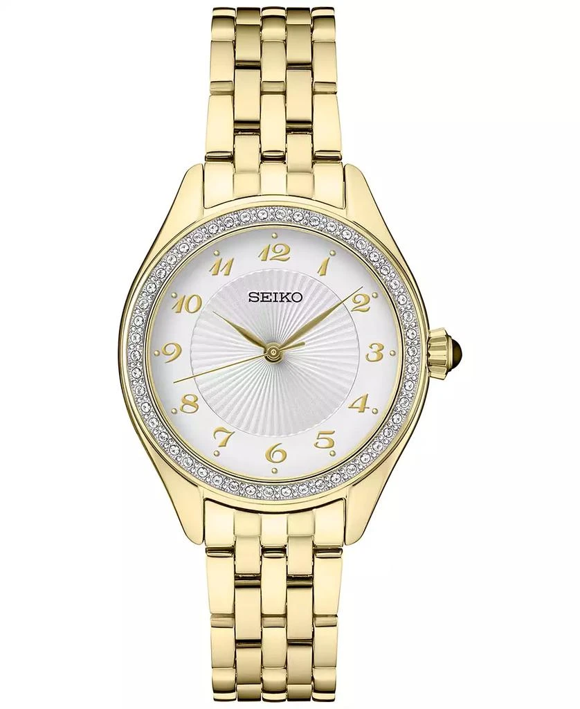 商品Seiko|Women's Gold-Tone Bracelet Watch 29mm,价格¥1875,第1张图片