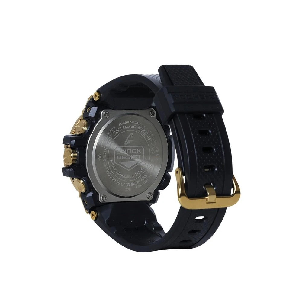 商品G-Shock|Men's Gold-Tone and Black Resin Strap Watch 53.8mm GSTB100GB1A9,价格¥3139,第3张图片详细描述