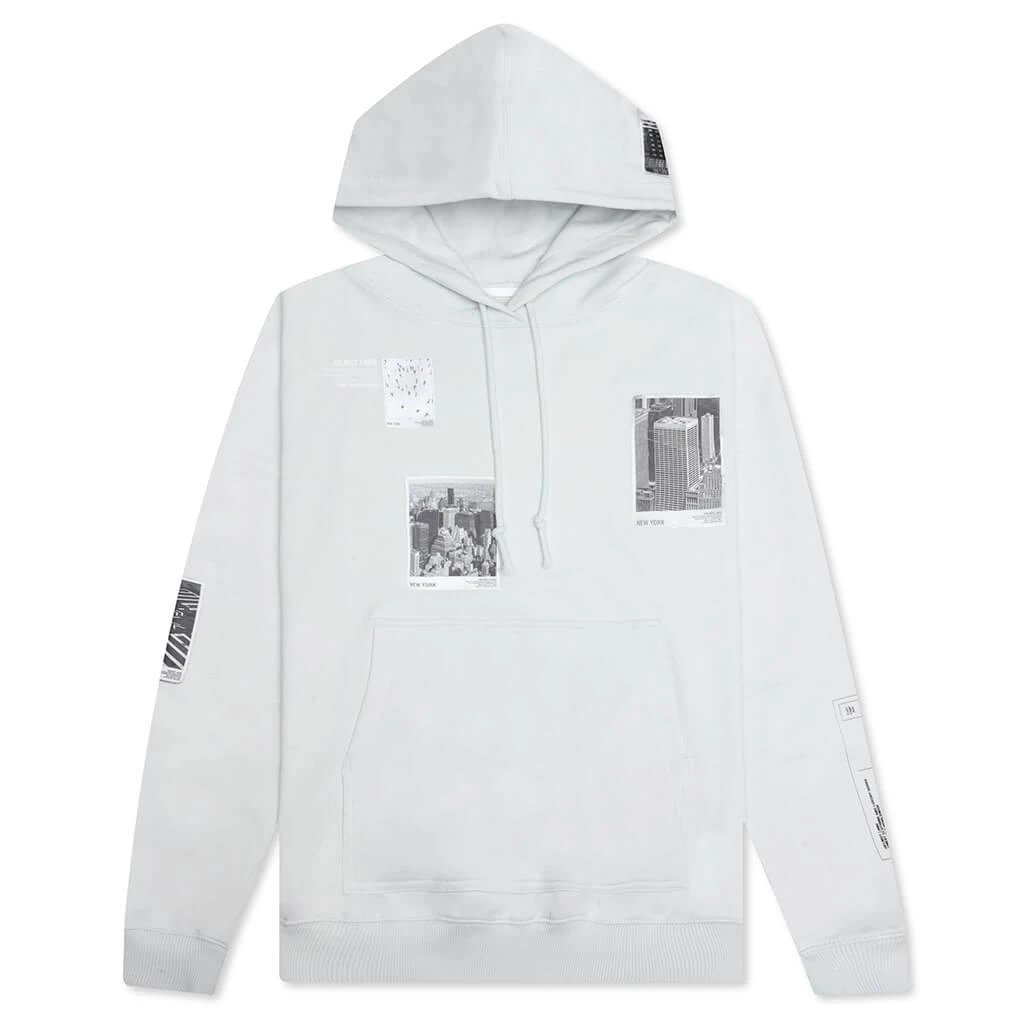 商品Helmut Lang|New York Postcard Hoodie - Icy Blue,价格¥2241,第1张图片