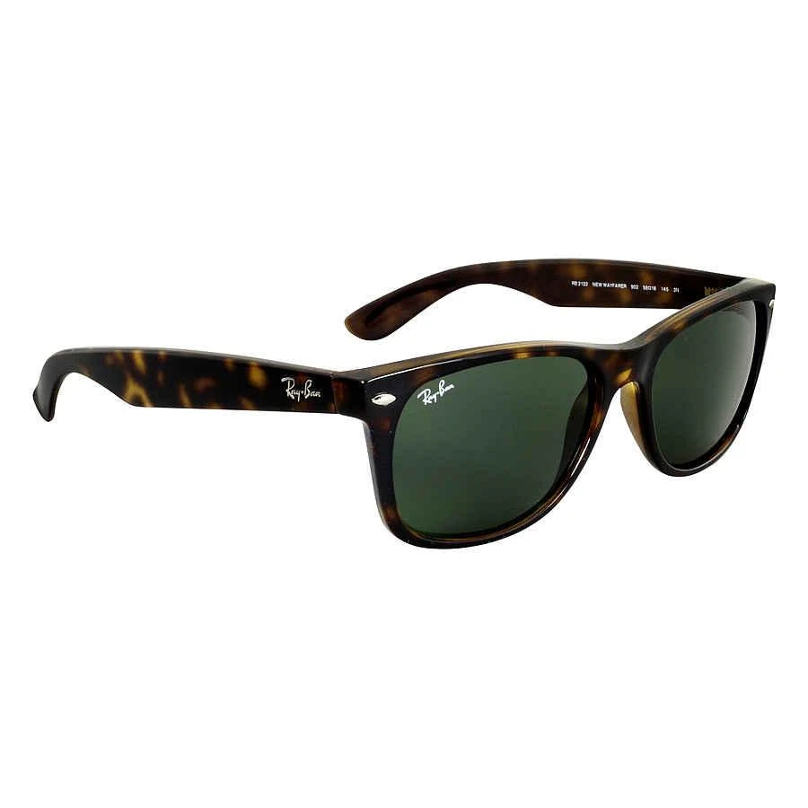 商品Ray-Ban|New Wayfarer Classic Green Unisex Sunglasses RB2132 902 58,价格¥696,第3张图片详细描述