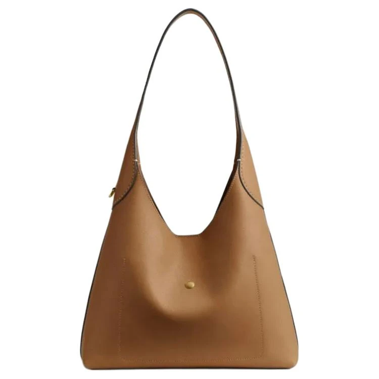 商品[国内直发] Coach|蔻驰 Brooklyn 28 品牌徽标磁扣开合 牛皮革 斜挎单肩包 女款 蜂蜜棕色,价格¥3576,第4张图片详细描述