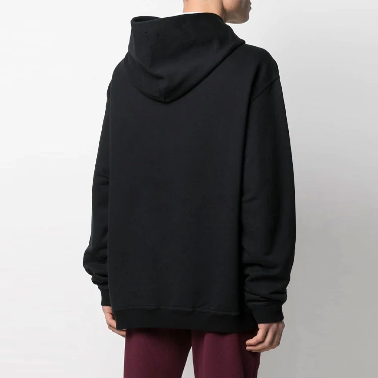 商品[国内直发] MAISON MARGIELA|梅森马吉拉 棉质超大字母印花经典连帽卫衣 秋季 男款 黑色,价格¥5886,第4张图片详细描述