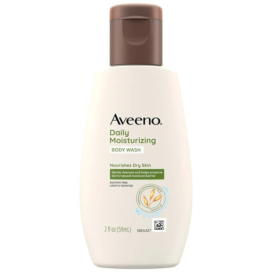 商品Aveeno|Daily Moisturizing Dry Skin Body Wash, Prebiotic Oat, Travel Size,价格¥28,第1张图片