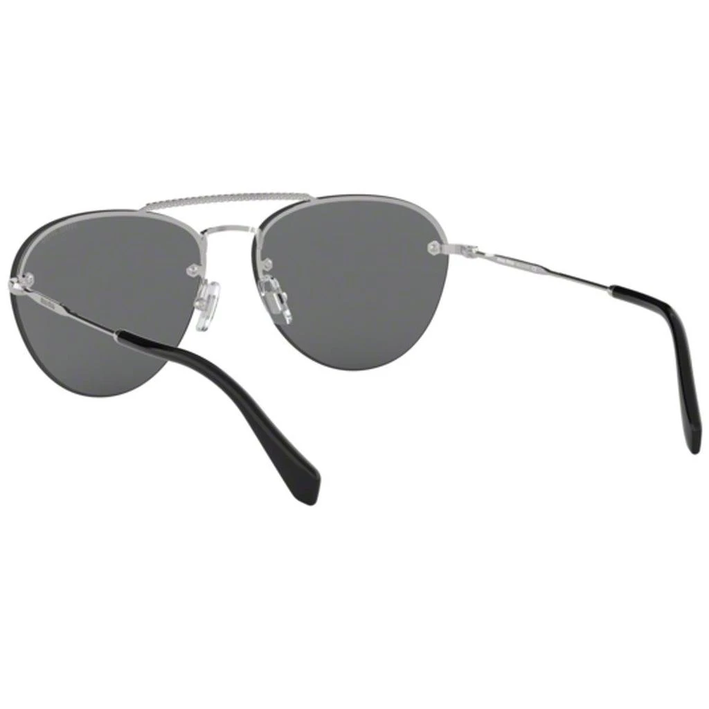 商品Miu Miu|Miu Miu Women's Sunglasses - Core Silver Tone Metal Frame Black Lens | 54US-1BC1A159,价格¥936,第5张图片详细描述