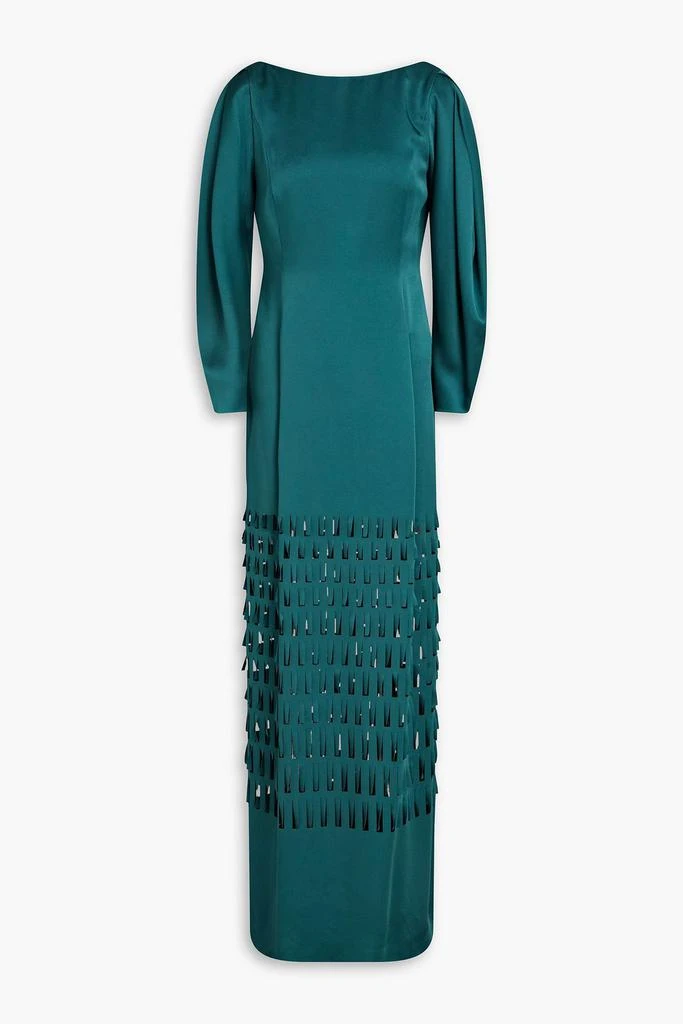 商品Alberta Ferretti|Laser-cut satin-crepe gown,价格¥1699,第1张图片