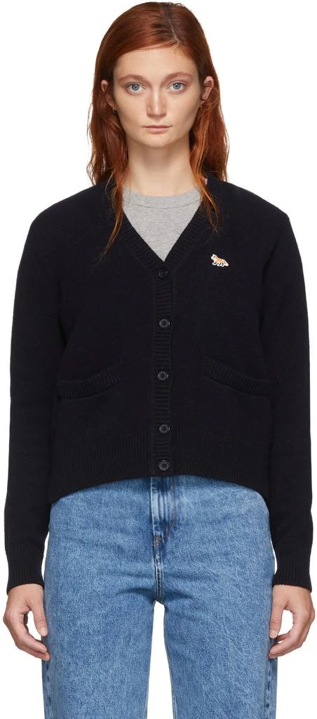 商品Maison Kitsune|Navy Wool Classic Cardigan,价格¥1681,第1张图片