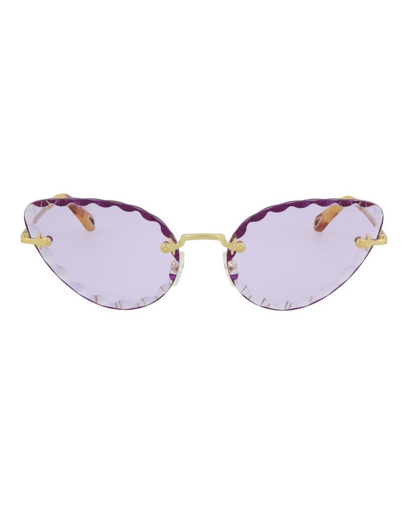商品Chloé|Cat-Eye Frame Metal Sunglasses,价格¥807,第1张图片