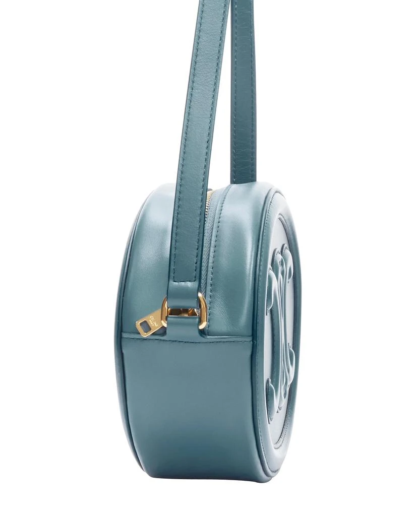 商品Celine|new CELINE 2023 Oval Purse blue leather Triomphe logo crossbody bag,价格¥21853,第4张图片详细描述