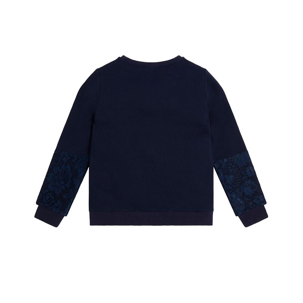 商品GUESS|Big Girls Embroidered Sequin Logo Sweatshirt,价格¥341,第4张图片详细描述